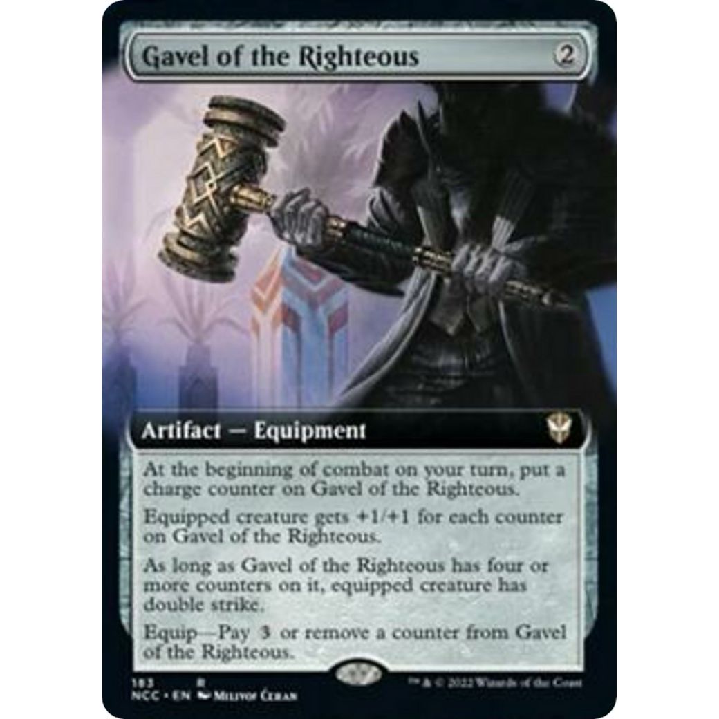 Image for Gavel of the Righteous (Extended Art) (183) (NCC) - Magic: The Gathering