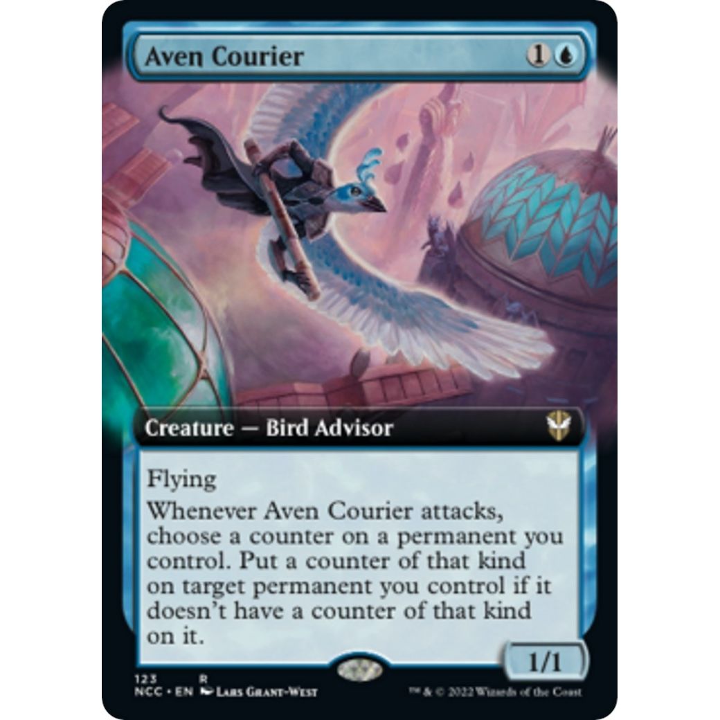 Image for Aven Courier (Extended Art) (123) (NCC) - Magic: The Gathering