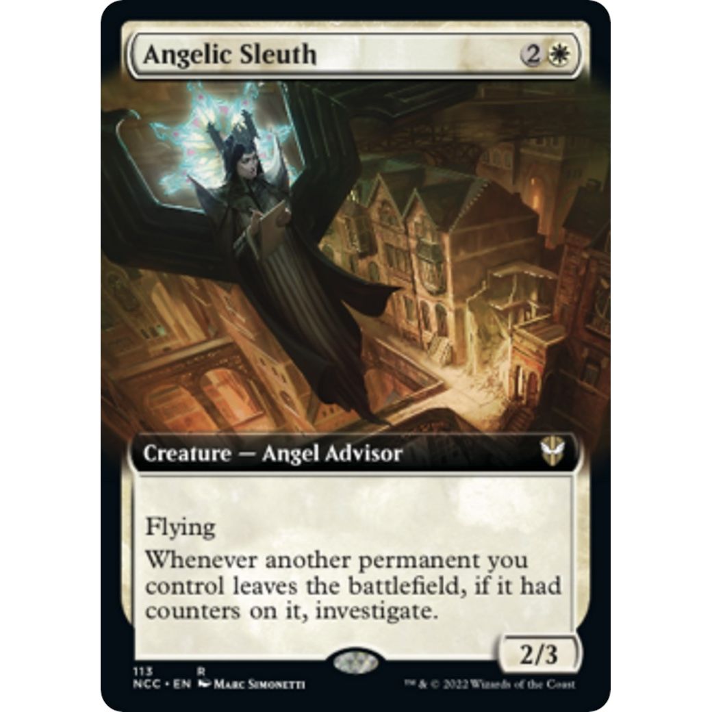 Image for Angelic Sleuth (Extended Art) (113) (NCC) - Magic: The Gathering