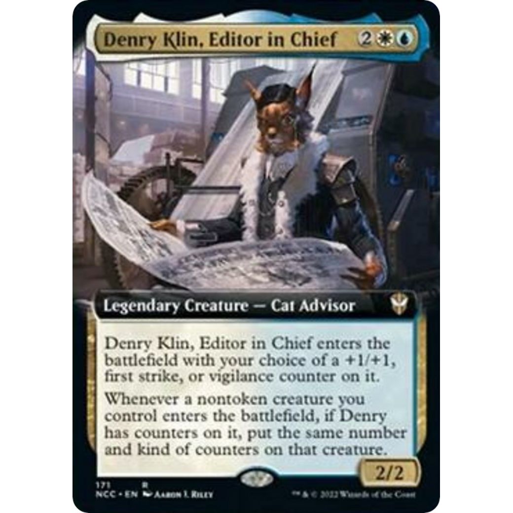 Image for Denry Klin, Editor in Chief (Extended Art) (171) (NCC) - Magic: The Gathering