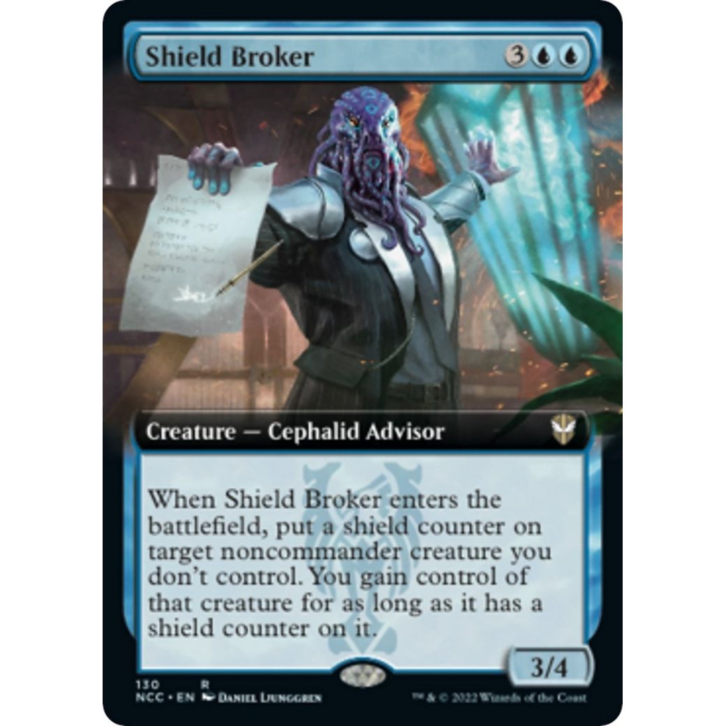 Image for Shield Broker (Extended Art) (130) (NCC) - Magic: The Gathering