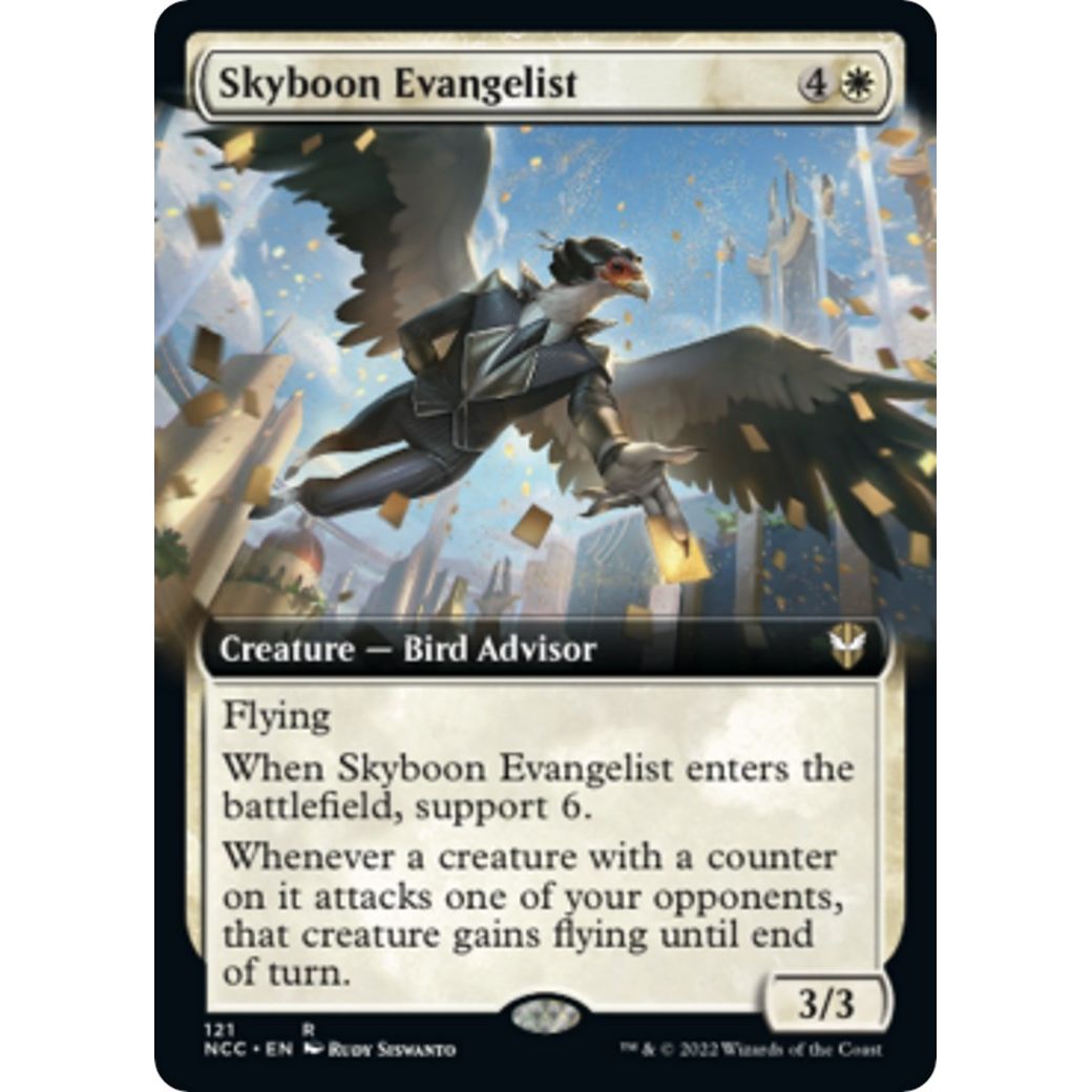 Image for Skyboon Evangelist (Extended Art) (121) (NCC) - Magic: The Gathering