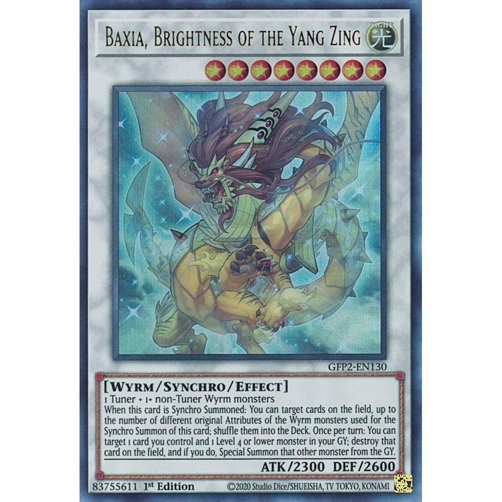 Image for Baxia, Brightness of the Yang Zing (GFP2-EN130) (GFP2) - YuGiOh