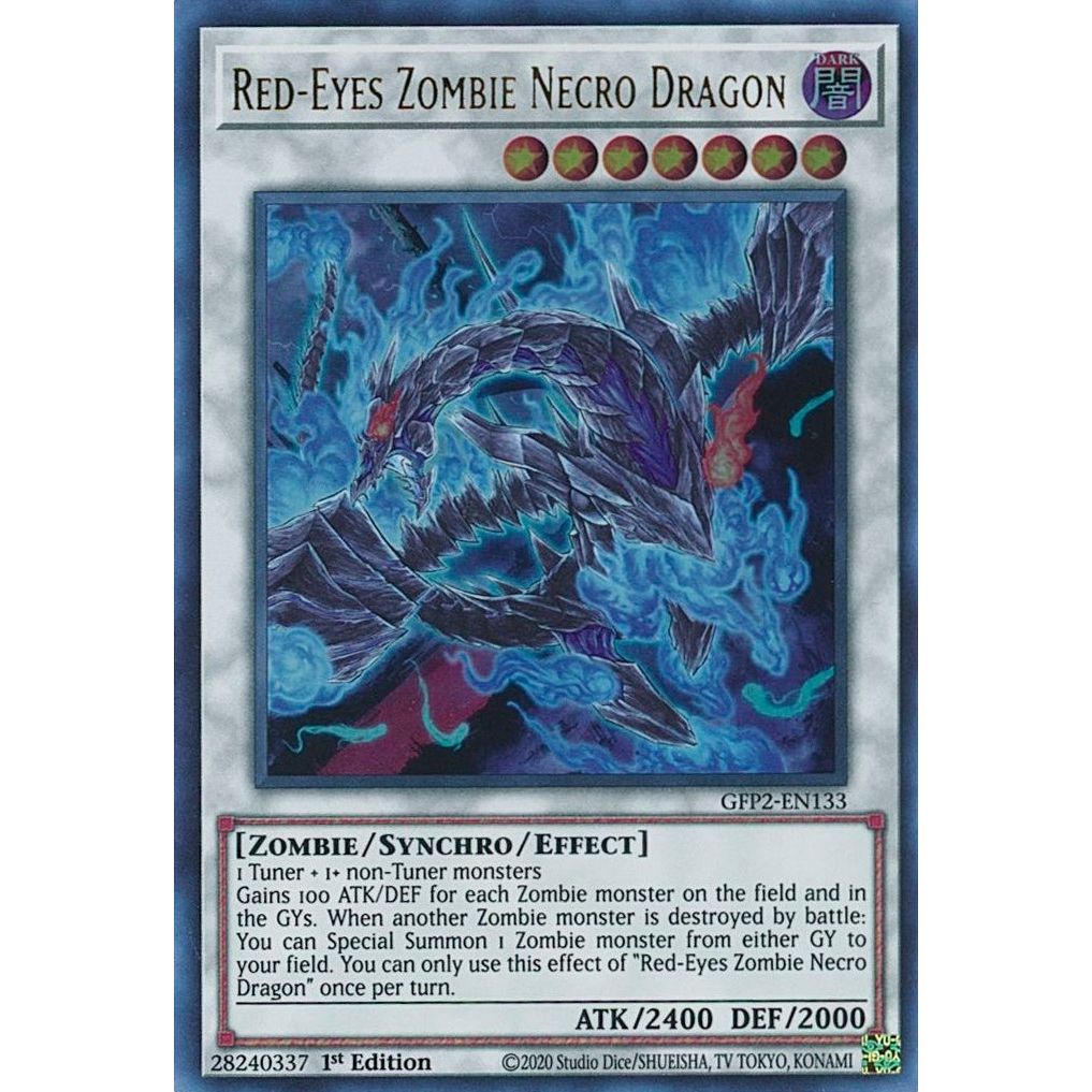 Image for Red-Eyes Zombie Necro Dragon (GFP2-EN133) (GFP2) - YuGiOh