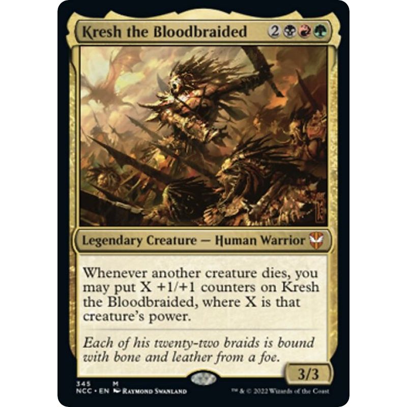 Image for Kresh the Bloodbraided (345) (NCC) - Magic: The Gathering