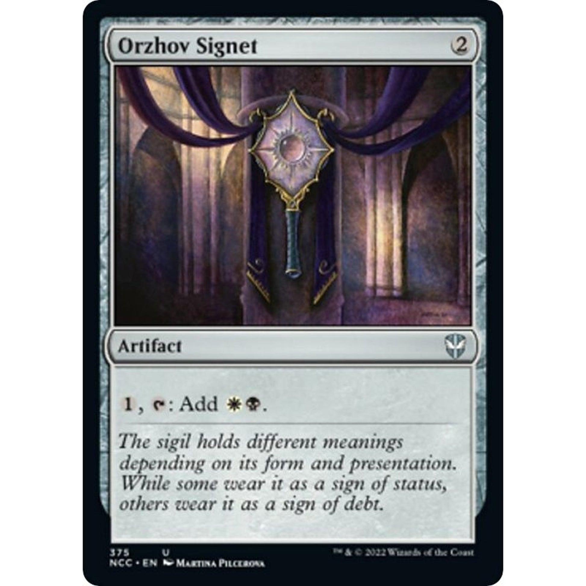 Image for Orzhov Signet (375) (NCC) - Magic: The Gathering