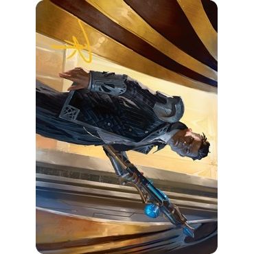Image for Backup Agent Art Card (Gold-Stamped Signature) (1) (ASSNC) - Magic: The Gathering