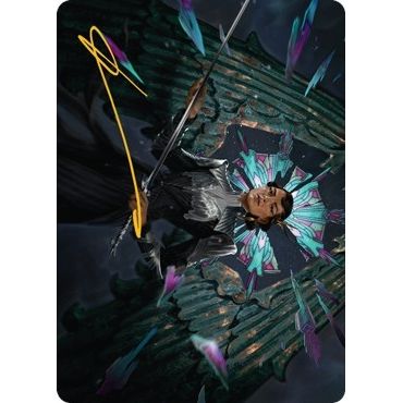 Image for Sanctuary Warden Art Card (Gold-Stamped Signature) (8) (ASSNC) - Magic: The Gathering