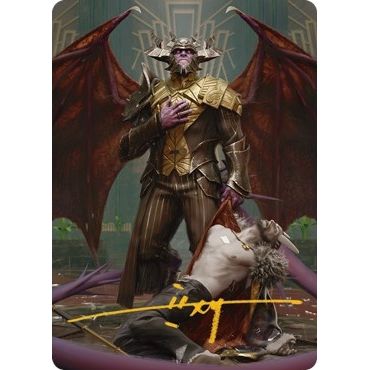Image for Ob Nixilis, the Adversary Art Card (31/81) (Gold-Stamped Signature) (31) (ASSNC) - Magic: The Gathering