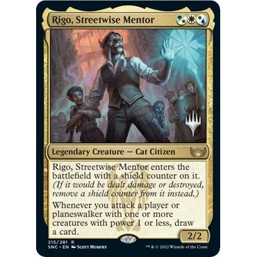 Image for Rigo, Streetwise Mentor (215) (PPSNC) - Magic: The Gathering