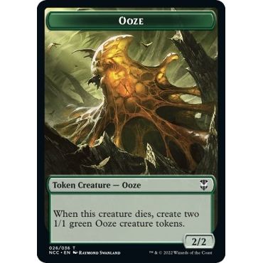 Image for Ooze (026) // Treasure (015) Double-Sided Token (26 // 15) (NCC) - Magic: The Gathering