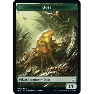 Image for Ooze (025) // Treasure (015) Double-Sided Token (25 // 15) (NCC) - Magic: The Gathering