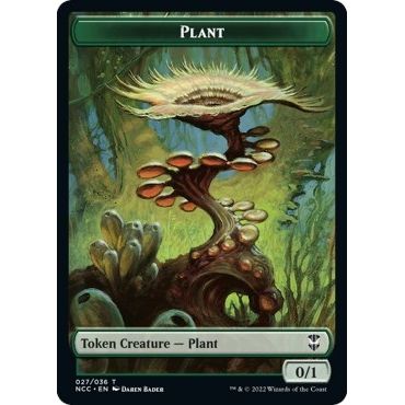 Image for Plant // Citizen Double-Sided Token (27 // 12) (NCC) - Magic: The Gathering