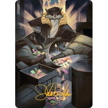 Image for Masked Bandits Art Card (Gold-Stamped Signature) (69) (ASSNC) - Magic: The Gathering