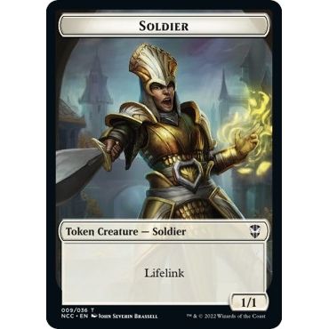 Image for Soldier // Cat Beast Double-Sided Token (9 // 4) (NCC) - Magic: The Gathering