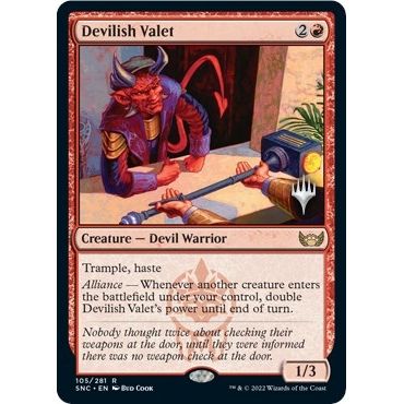 Image for Devilish Valet (105) (PPSNC) - Magic: The Gathering