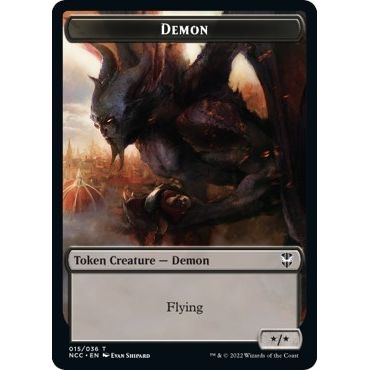 Image for Demon // Copy Double-Sided Token (15 // 1) (NCC) - Magic: The Gathering