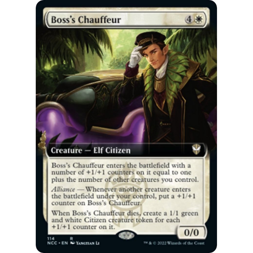 Image for Boss's Chauffeur (Extended Art) (114) (NCC) - Magic: The Gathering