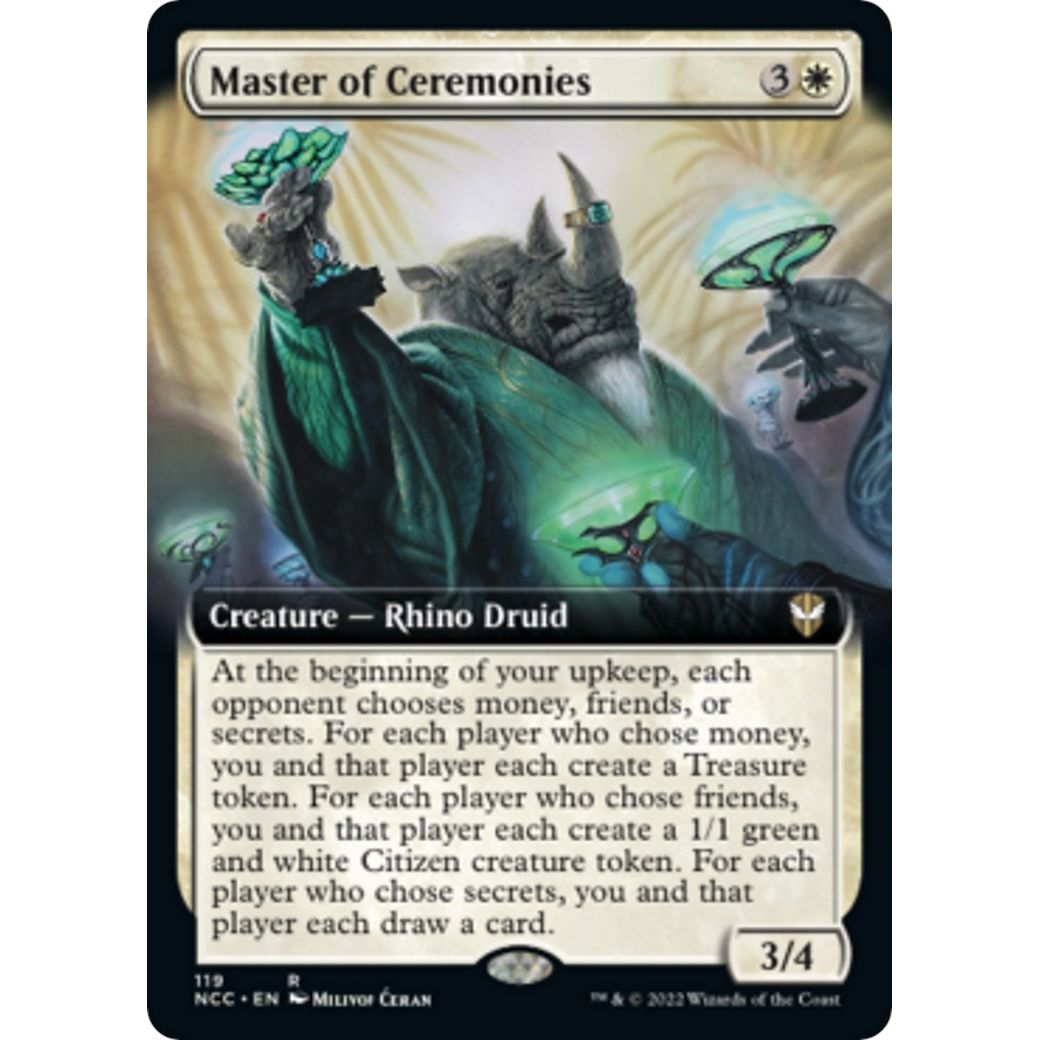 Image for Master of Ceremonies (Extended Art) (119) (NCC) - Magic: The Gathering
