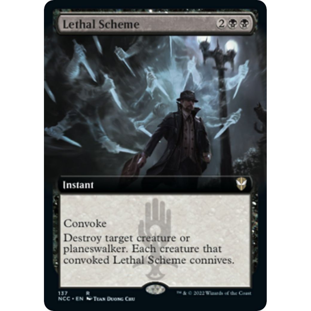 Image for Lethal Scheme (Extended Art) (137) (NCC) - Magic: The Gathering