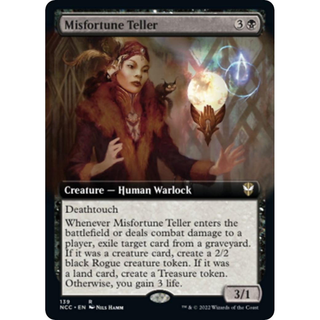 Image for Misfortune Teller (Extended Art) (139) (NCC) - Magic: The Gathering