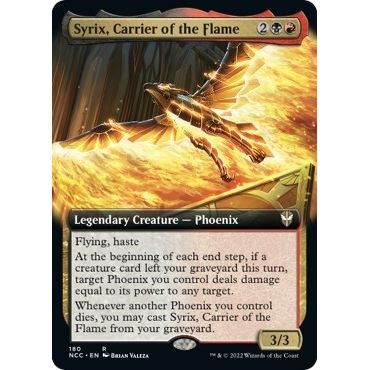 Image for Syrix, Carrier of the Flame (Extended Art) (180) (NCC) - Magic: The Gathering
