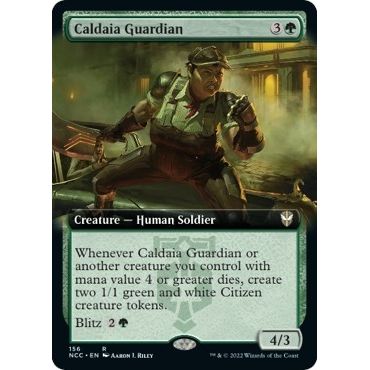 Image for Caldaia Guardian (Extended Art) (156) (NCC) - Magic: The Gathering
