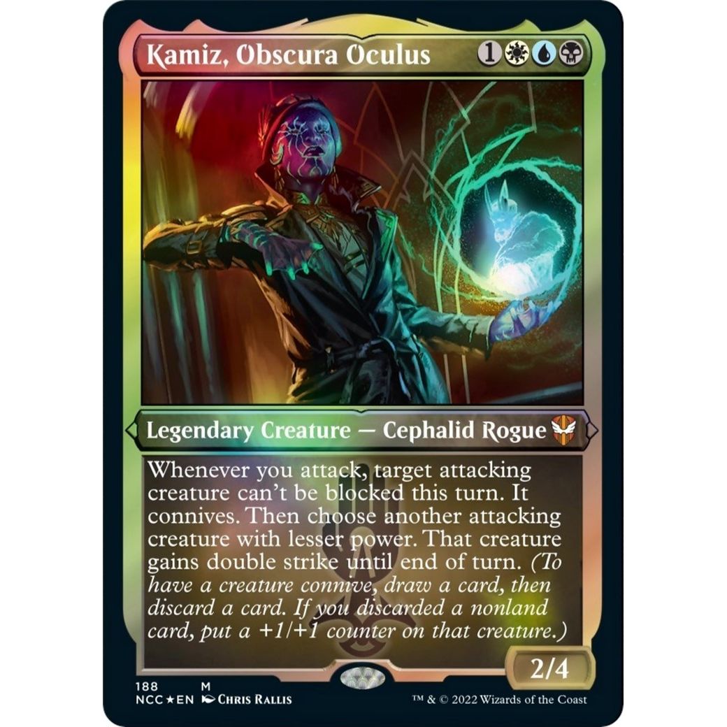 Image for Kamiz, Obscura Oculus (Display Commander) - Thick Stock (188) (NCC) - Magic: The Gathering