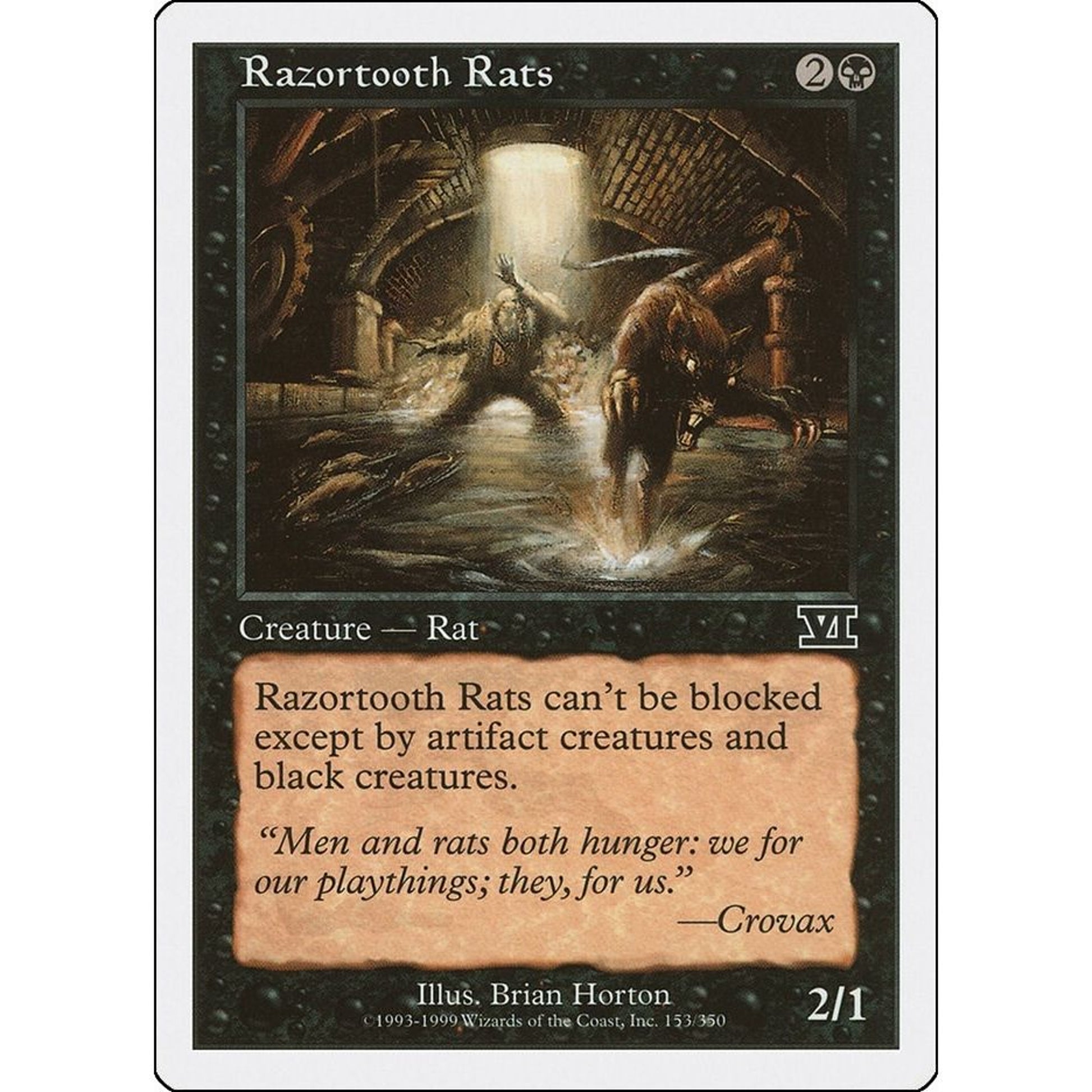 Image for Razortooth Rats (153) (6ED) - Magic: The Gathering