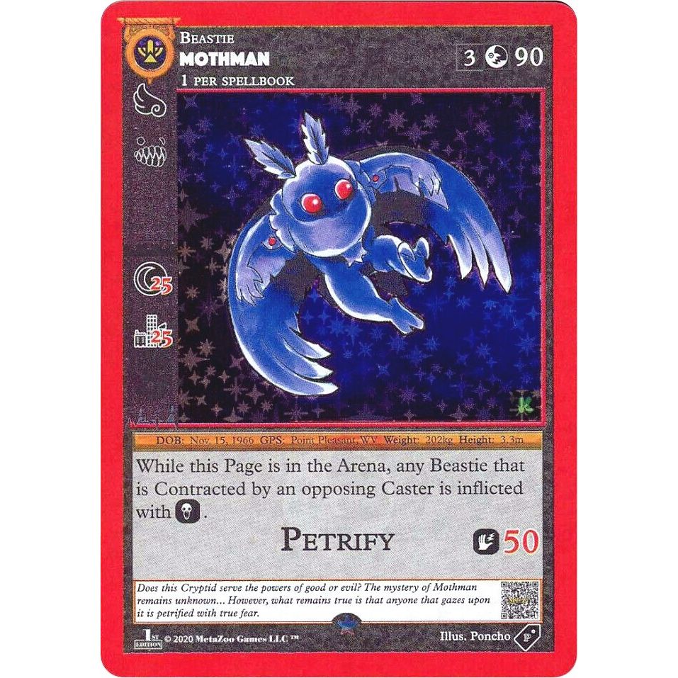 Image for Mothman (Cryptid Nation: Kickstarter Edition Blister Promo) (MISC) - MetaZoo