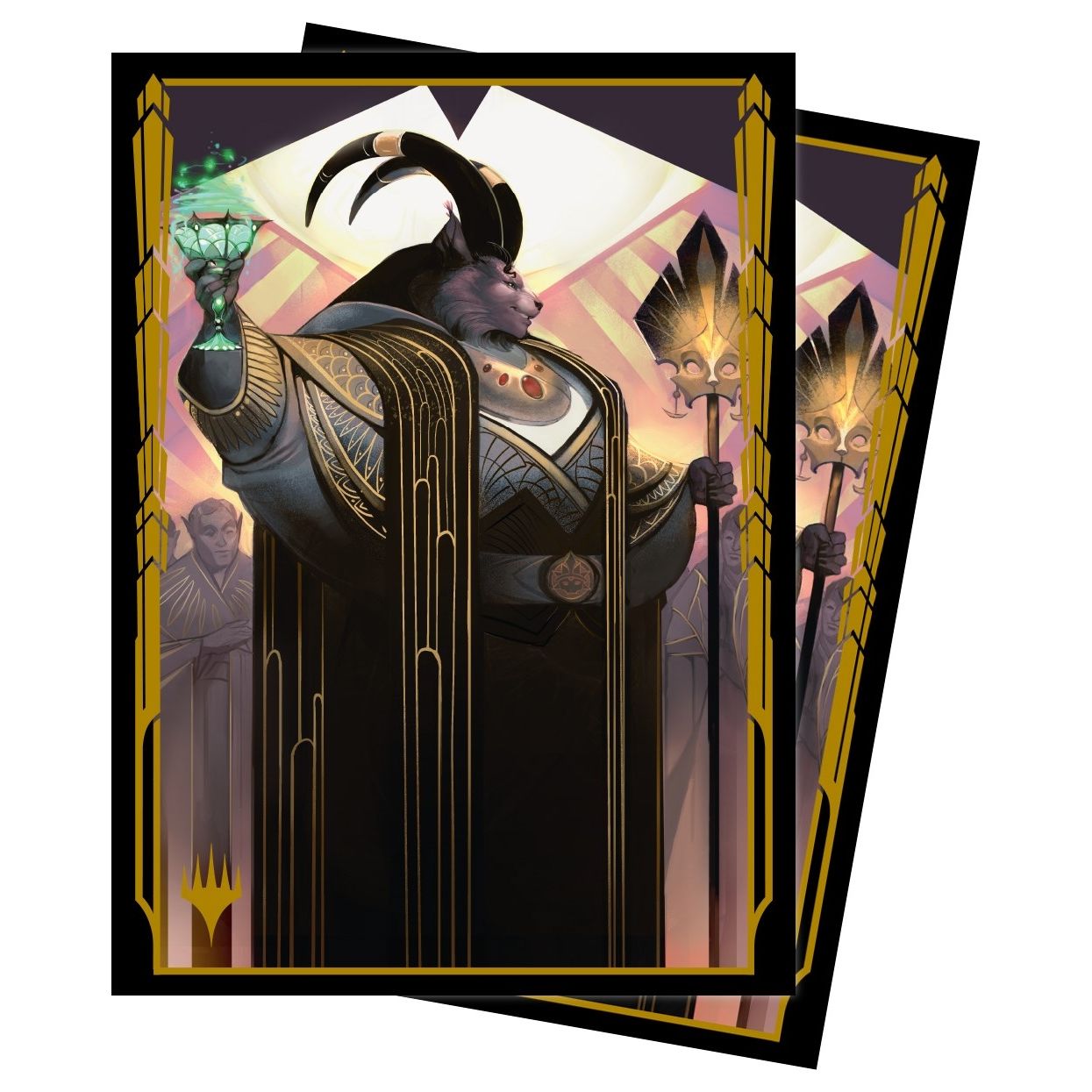Image for Streets of New Capenna Jatmir, Nexus of Revels (V4) Standard Deck Protector sleeves for Magic (100-Pack) - Card Sleeves