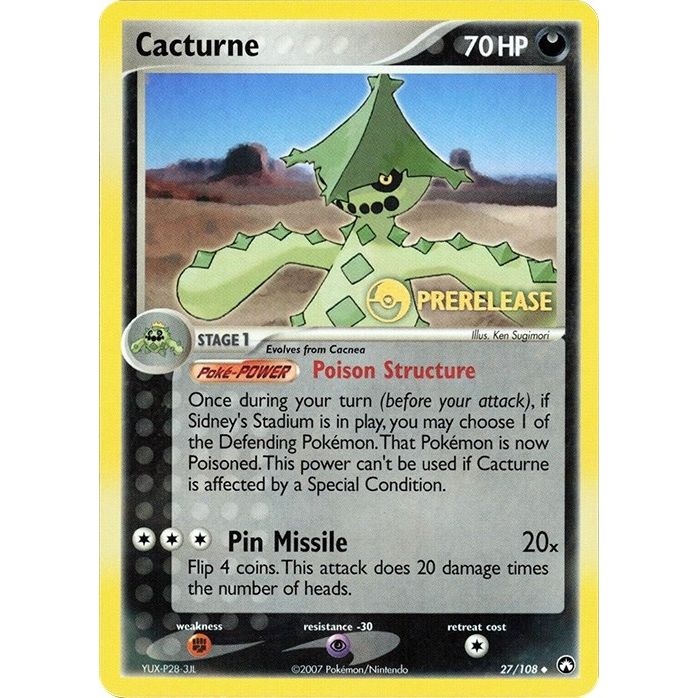 Image for Cacturne - 27/108 (Prerelease) (027/108) (MCAP) - Pokemon