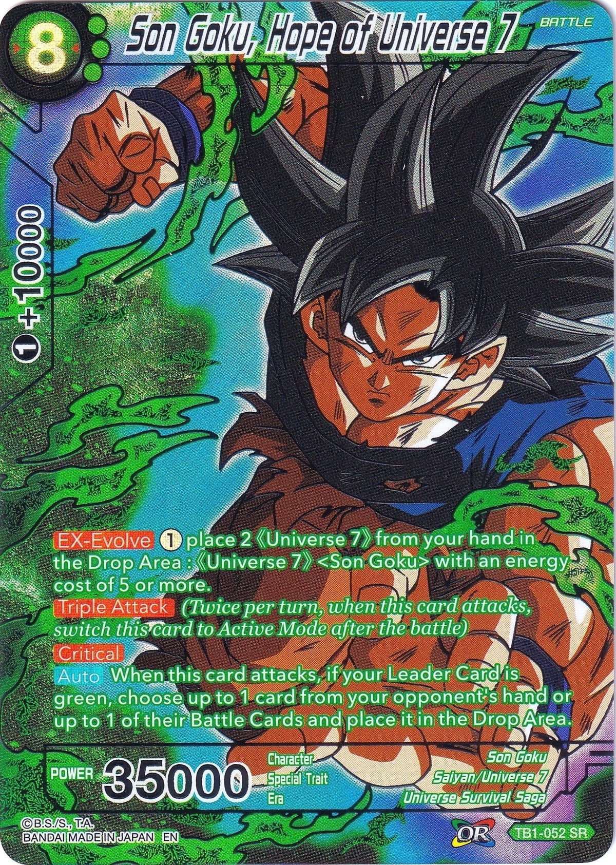 Image for Son Goku, Hope of Universe 7 (TB1-052) (CSV2) - Dragon Ball Super: Masters