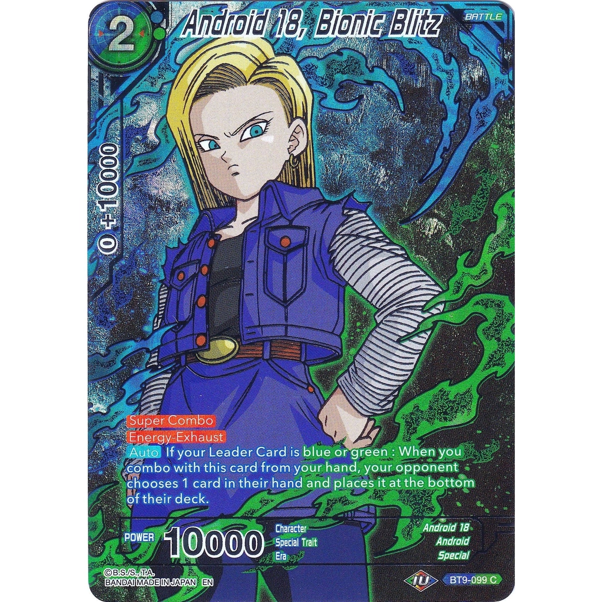 Image for Android 18, Bionic Blitz (BT9-099) (CSV2) - Dragon Ball Super: Masters