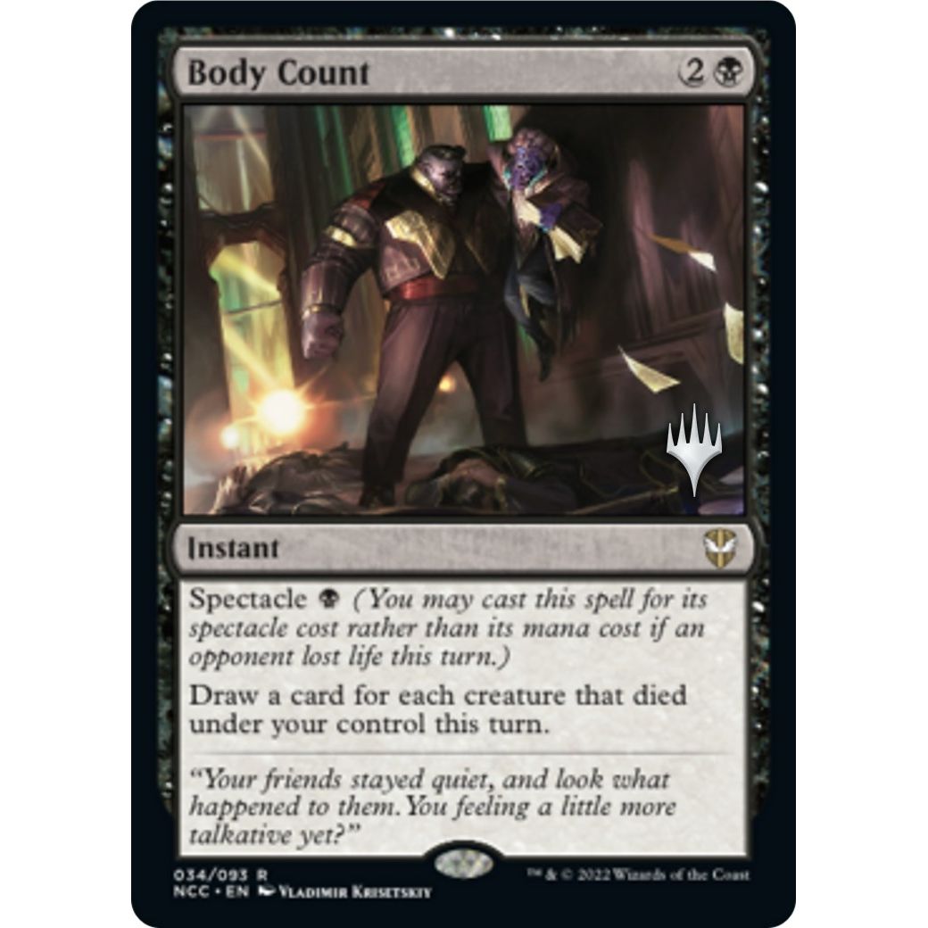 Image for Body Count (34) (PPSNC) - Magic: The Gathering