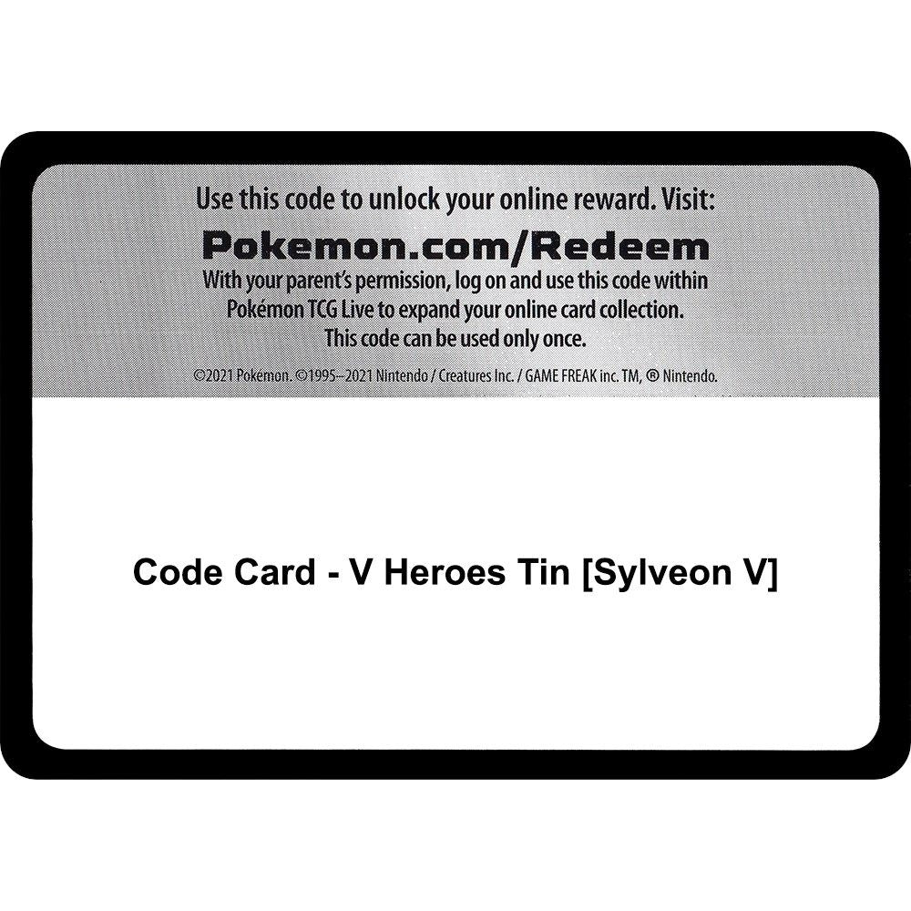 Image for Code Card - V Heroes Tin [Sylveon V] (MCAP) - Pokemon