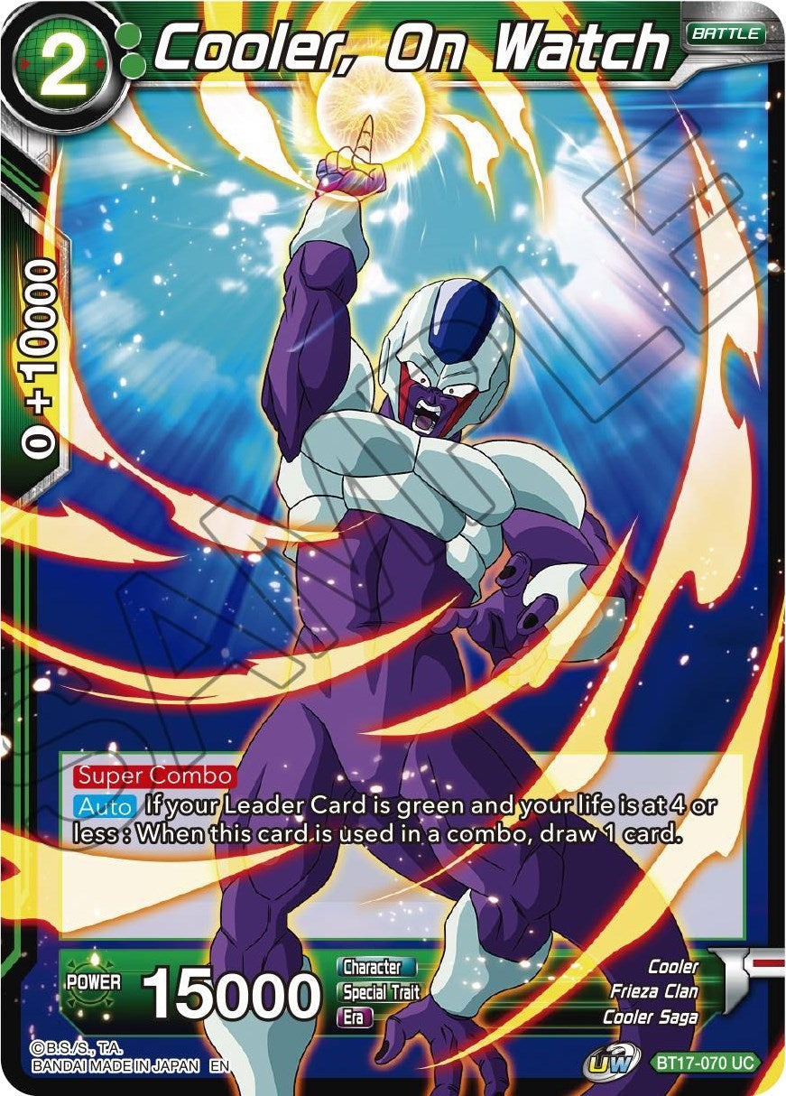 Image for Cooler, On Watch (BT17-070) (DBS-B17) - Dragon Ball Super: Masters