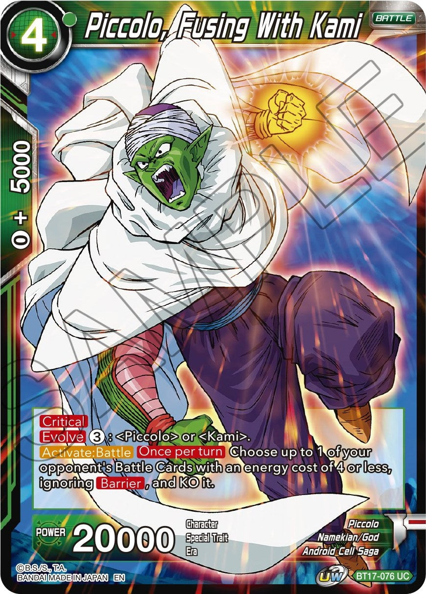 Image for Piccolo, Fusing With Kami (BT17-076) (DBS-B17) - Dragon Ball Super: Masters