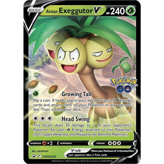 Image for Alolan Exeggutor V - SWSH225 (SWSH225) (SWSD) - Pokemon