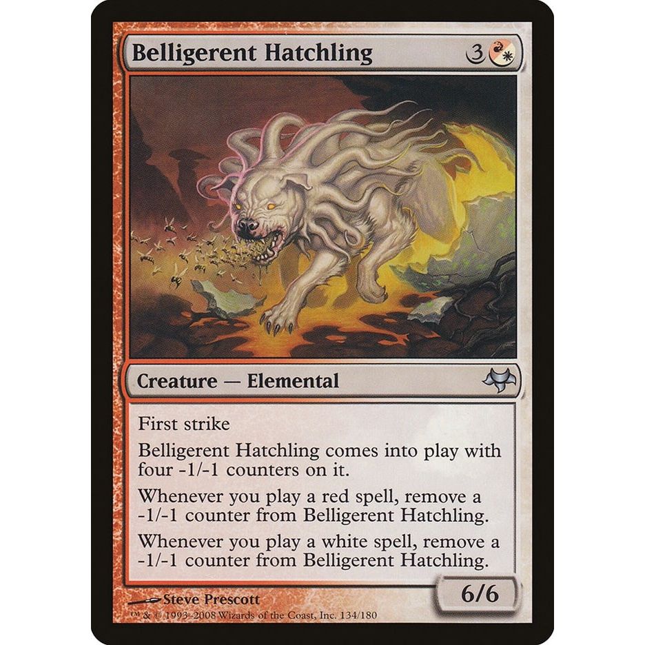 Image for Belligerent Hatchling (134) (EVE) - Magic: The Gathering
