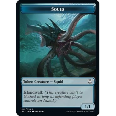Image for Squid // The Monarch Double-Sided Token (12 // 13) (NCC) - Magic: The Gathering