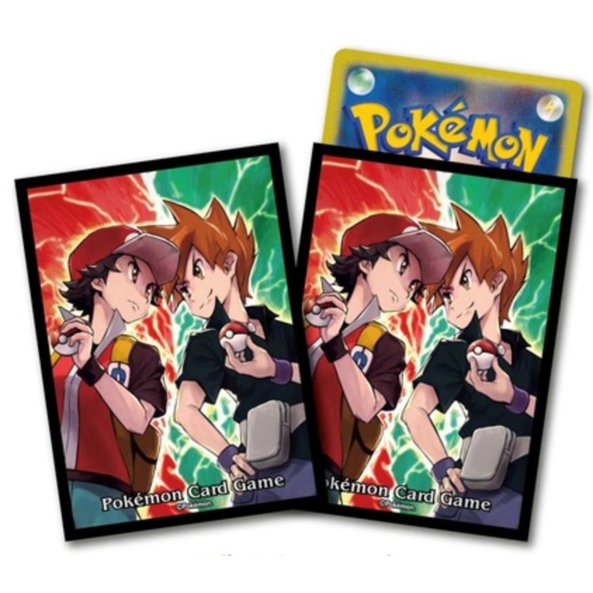 Image for Pokemon TCG: Pokemon Center Japan Exclusive Card Sleeves - Red & Green (64-Pack) - Card Sleeves