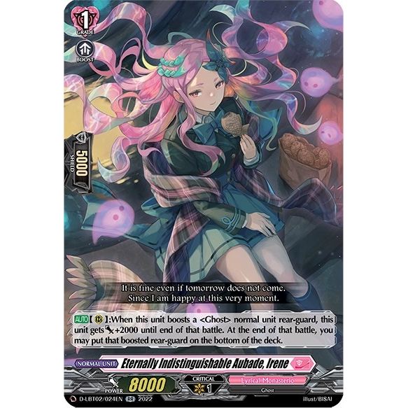 Image for Eternally Indistinguishable Aubade, Irene (D-LBT02/024EN) (D-LBT02) - Cardfight Vanguard
