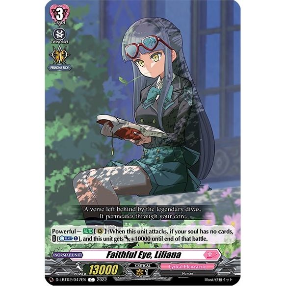 Image for Faithful Eye, Liliana (D-LBT02/047EN) (D-LBT02) - Cardfight Vanguard