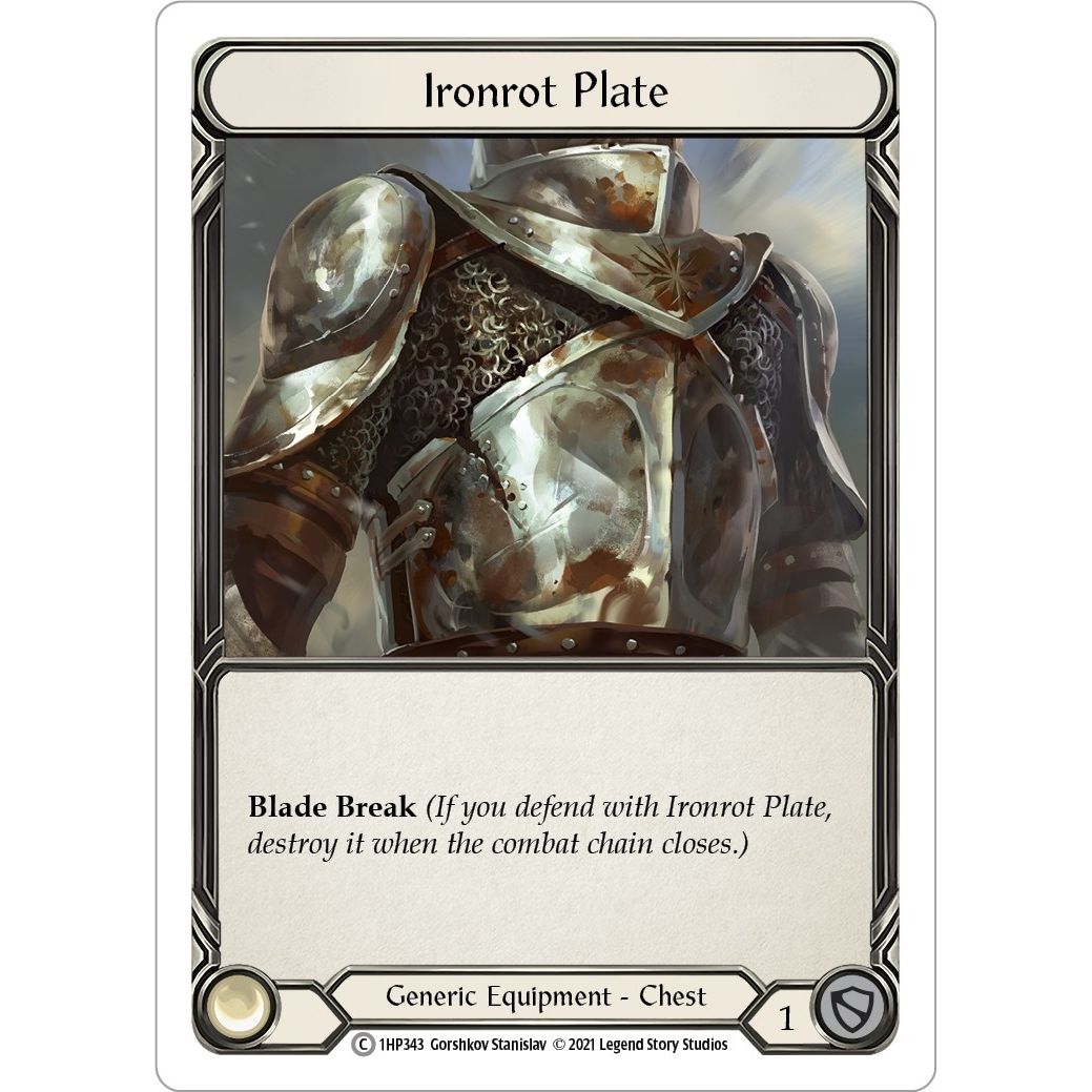 Image for Ironrot Plate (1HP343) (1HP) - Flesh and Blood TCG