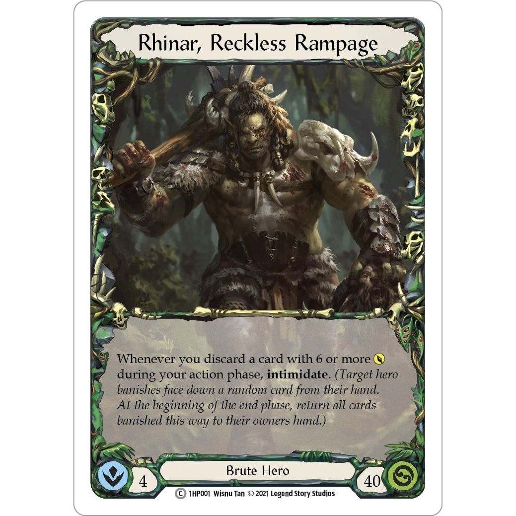 Image for Rhinar, Reckless Rampage (1HP001) (1HP) - Flesh and Blood TCG