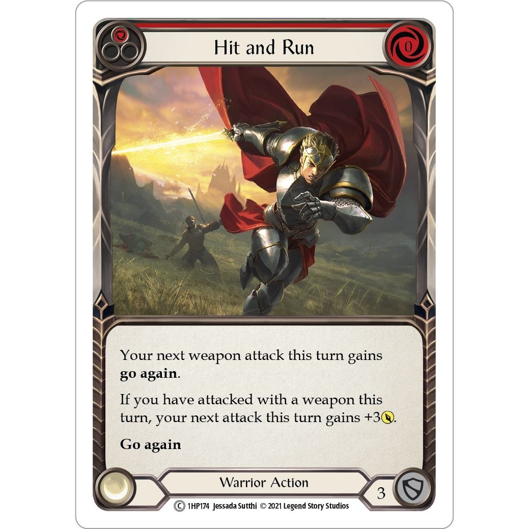 Image for Hit and Run (Red) (1HP174) (1HP) - Flesh and Blood TCG