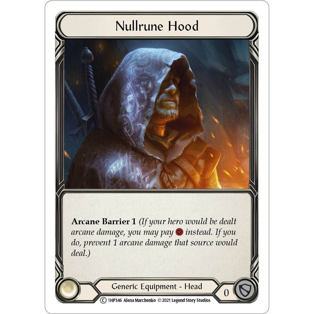 Image for Nullrune Hood (1HP346) (1HP) - Flesh and Blood TCG