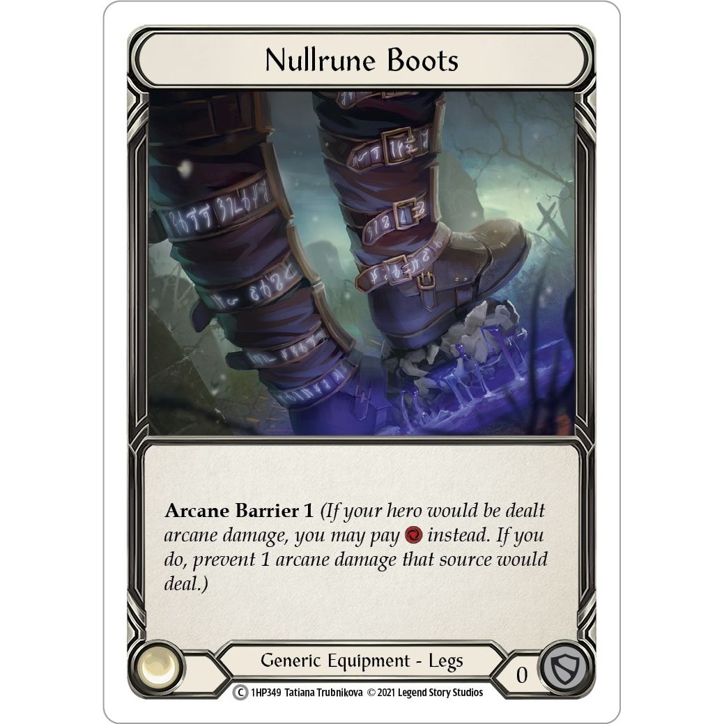 Image for Nullrune Boots (1HP349) (1HP) - Flesh and Blood TCG
