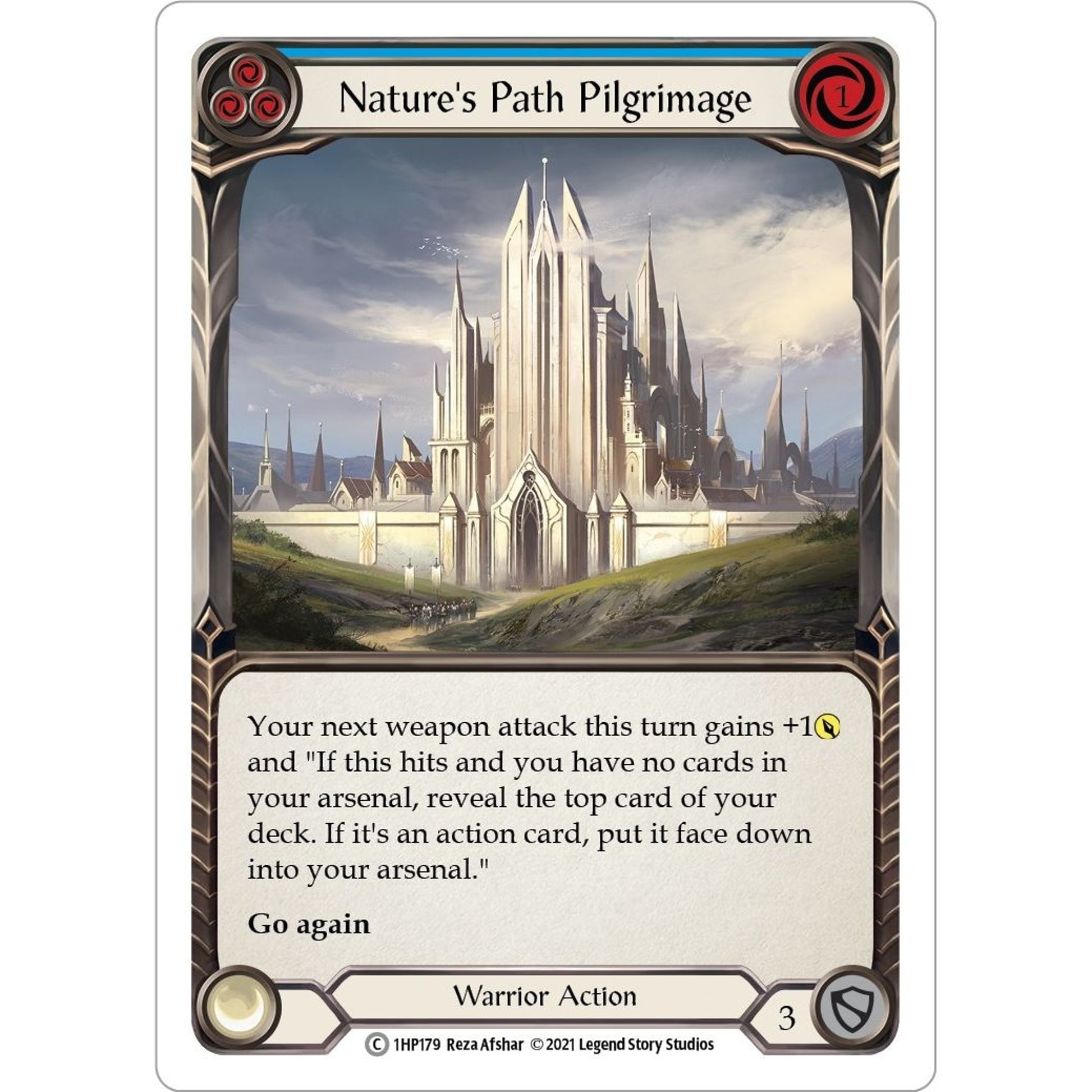 Image for Nature's Path Pilgrimage (Blue) (1HP179) (1HP) - Flesh and Blood TCG